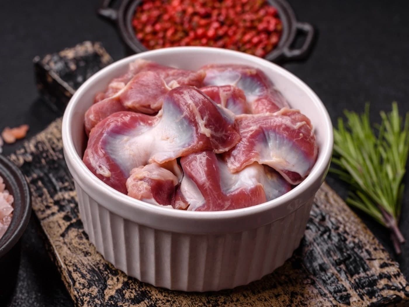 Premium fresh meat with herbs and spices